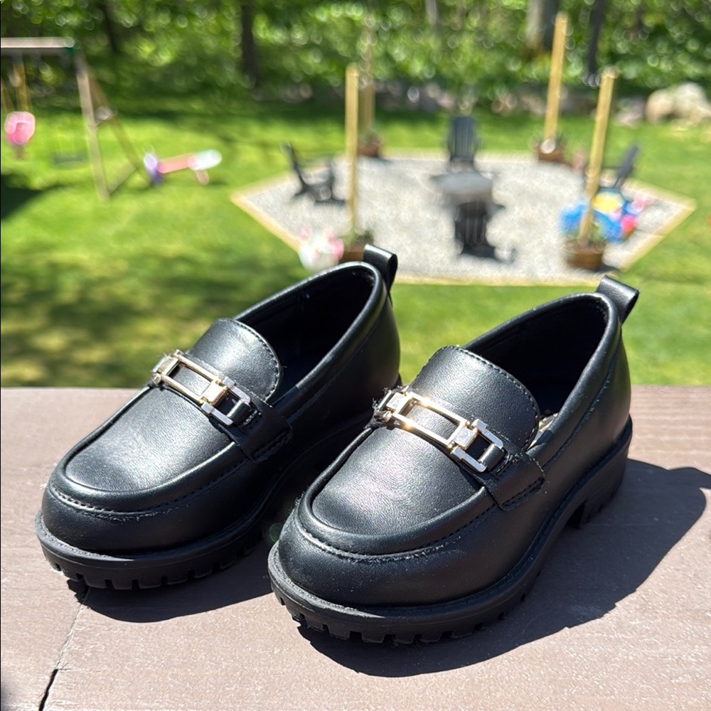 Stylish Black Kids Loafers